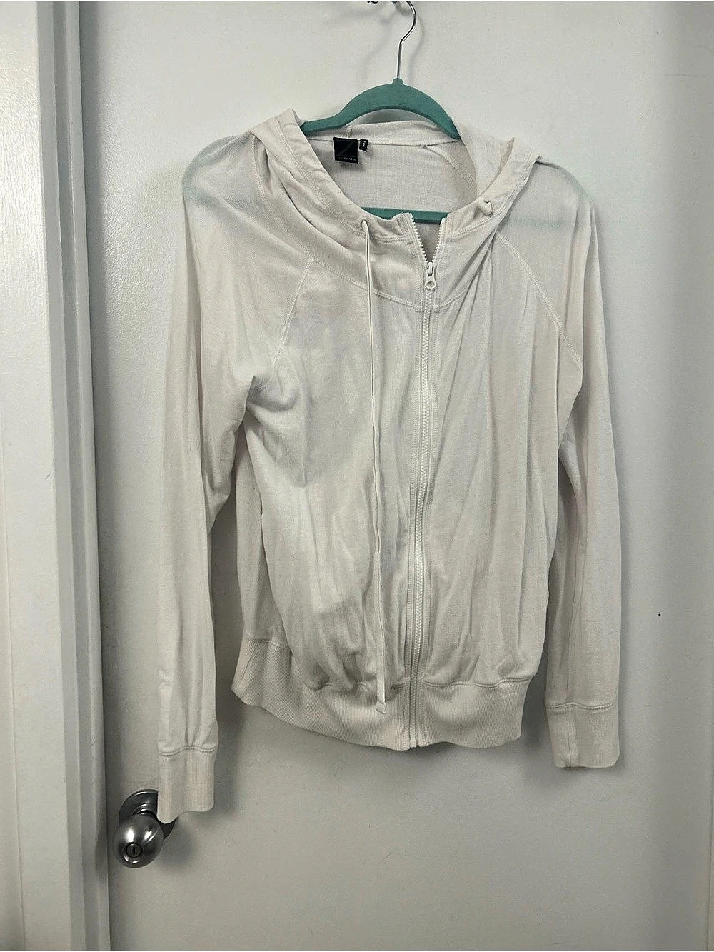 Z by Zella Women's Zip Front Jacket in White Like New